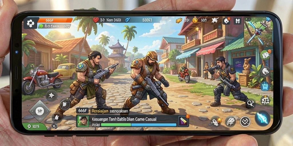 Tampilan gameplay menarik dari 666F yang menyenangkan.