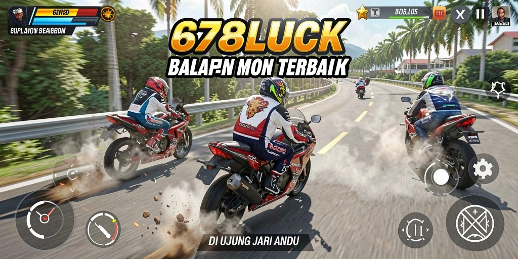 Gameplay balapan motor yang mendebarkan di 678LUCK.