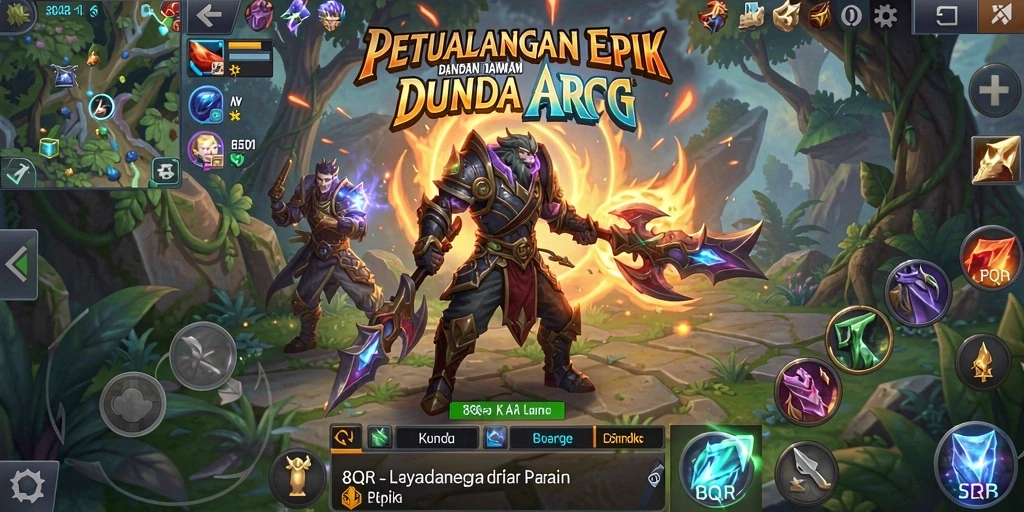 Gameplay seru dalam dunia petualangan ARPG di 8QR.
