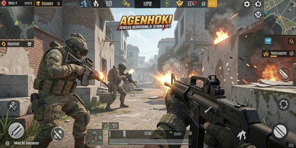 Tampilan luar biasa dari gameplay AGENHOKI dalam pertempuran FPS.