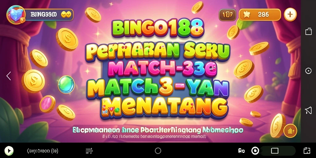 Tampilan menarik gameplay <strong>BINGO188</strong> menunjukkan keseruan Match-3.