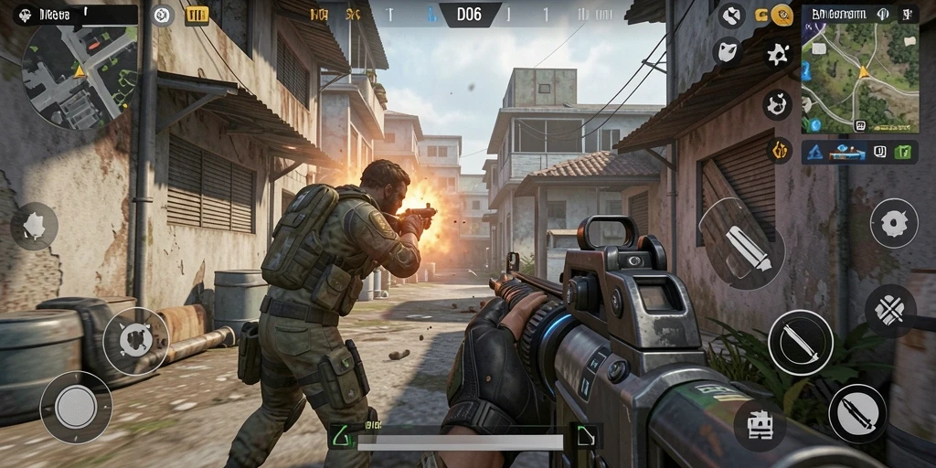 Screenshot dari gameplay D06 menunjukkan aksi seru dan menegangkan.