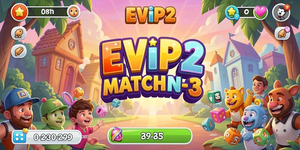 Screenshot gameplay EVIP2 dengan keseruan mencocokkan warna.