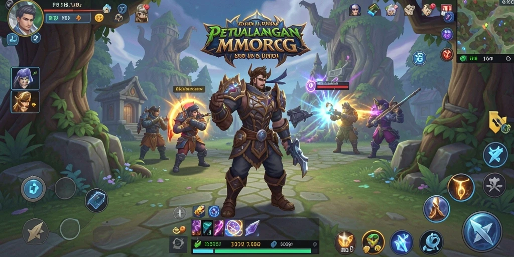 Tampilan gameplay menarik di dunia MMORPG FB168.