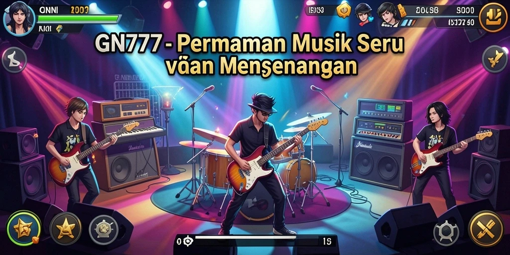 Screenshot gameplay GN777 menampilkan pemain yang sedang menikmati musik.