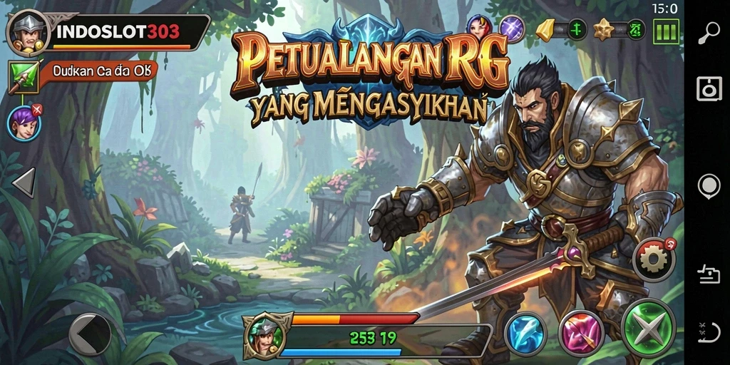 Tampilan gameplay menarik dari INDOSLOT303 dengan aksi RPG seru.