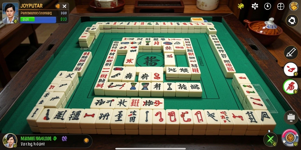 Tangkapan layar utama JOYPUTAR menampilkan pengalaman bermain Mahjong yang seru.