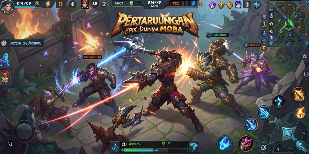 Tampilan aksi seru di gameplay KM789 yang memukau.