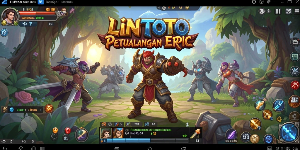 Screenshot gameplay <strong>LINITOTO</strong> yang menampilkan aksi petualangan RPG yang menarik.