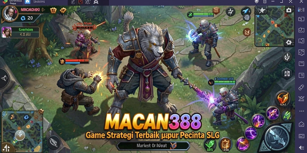 Tangkapan layar gameplay mendebarkan dari MACAN388