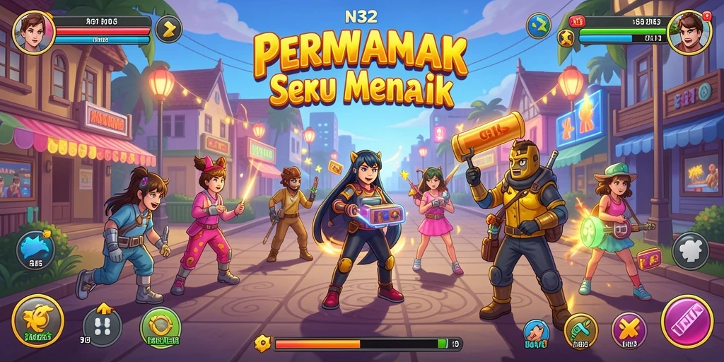 Tampilan gameplay seru N32 yang membuat ketagihan.