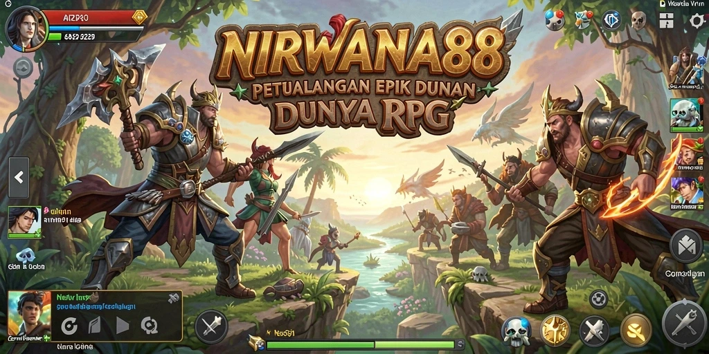 Screenshot gameplay RPG NIRWANA88 dengan aksi seru dan grafik memukau.