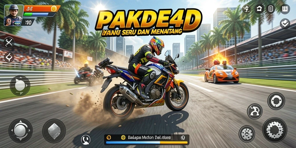 Tampilan menarik dari balapan seru di PAKDE4D.