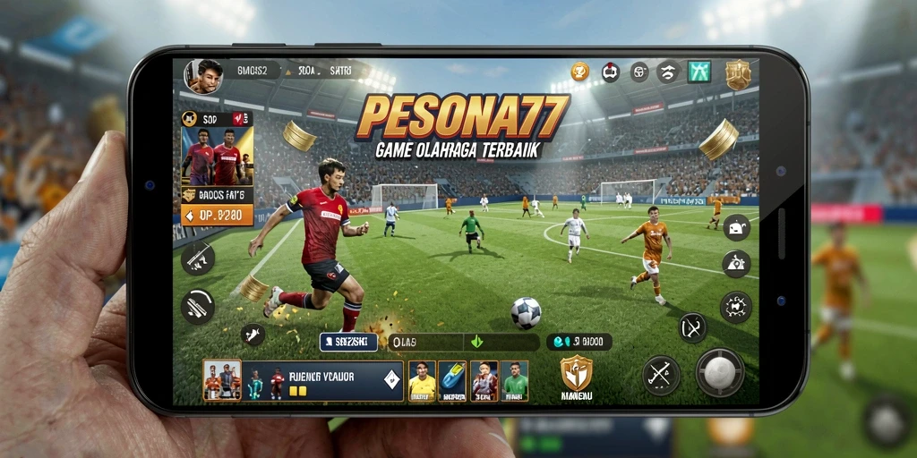 Screenshot PESONA77 menampilkan aksi seru dalam pertandingan olahraga.