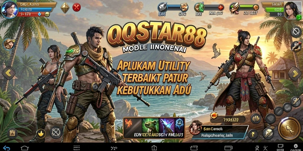 Tampilan antarmuka utama aplikasi QQSTAR88 yang intuitif dan fungsional.
