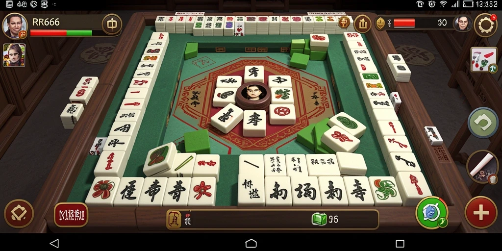 Gameplay menarik RR666 dengan desain ubin Mahjong yang memukau.