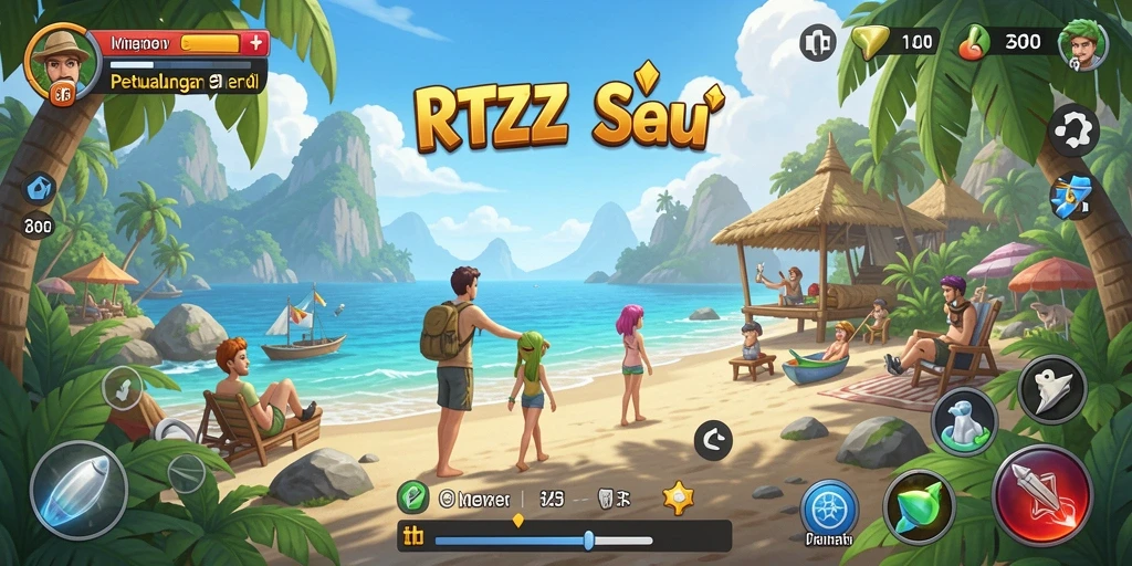 Screenshot menunjukkan gameplay seru dari RTZZ yang membuat ketagihan.
