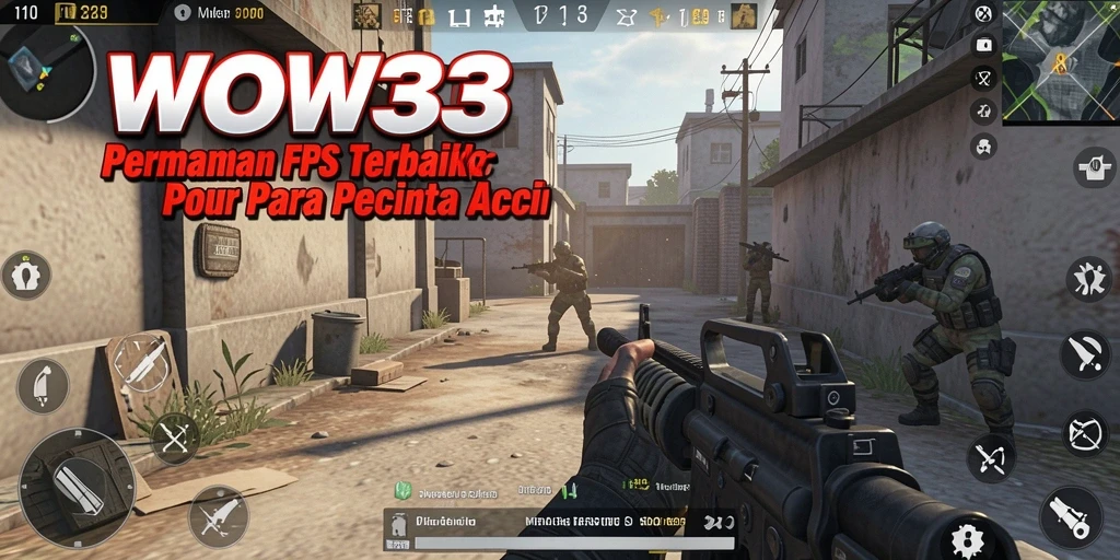 Tampilan gameplay WOW33 yang intens dan mendebarkan saat aksi tembak-menembak.